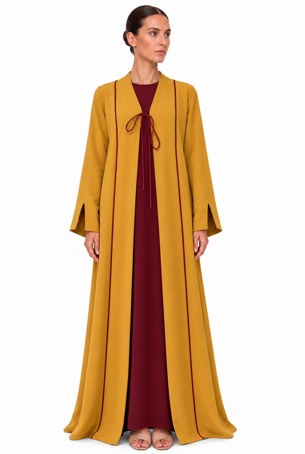 The Contrast Abaya Set