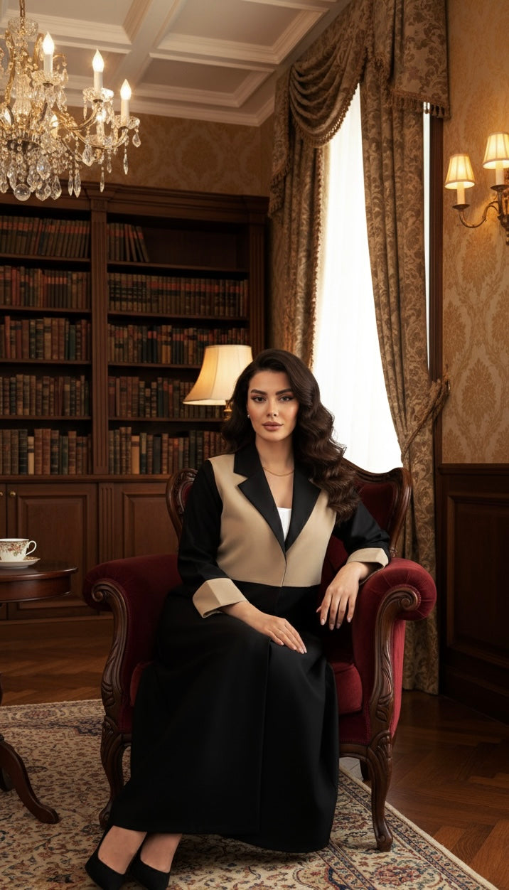 Two-Toned Blazer Style Abaya