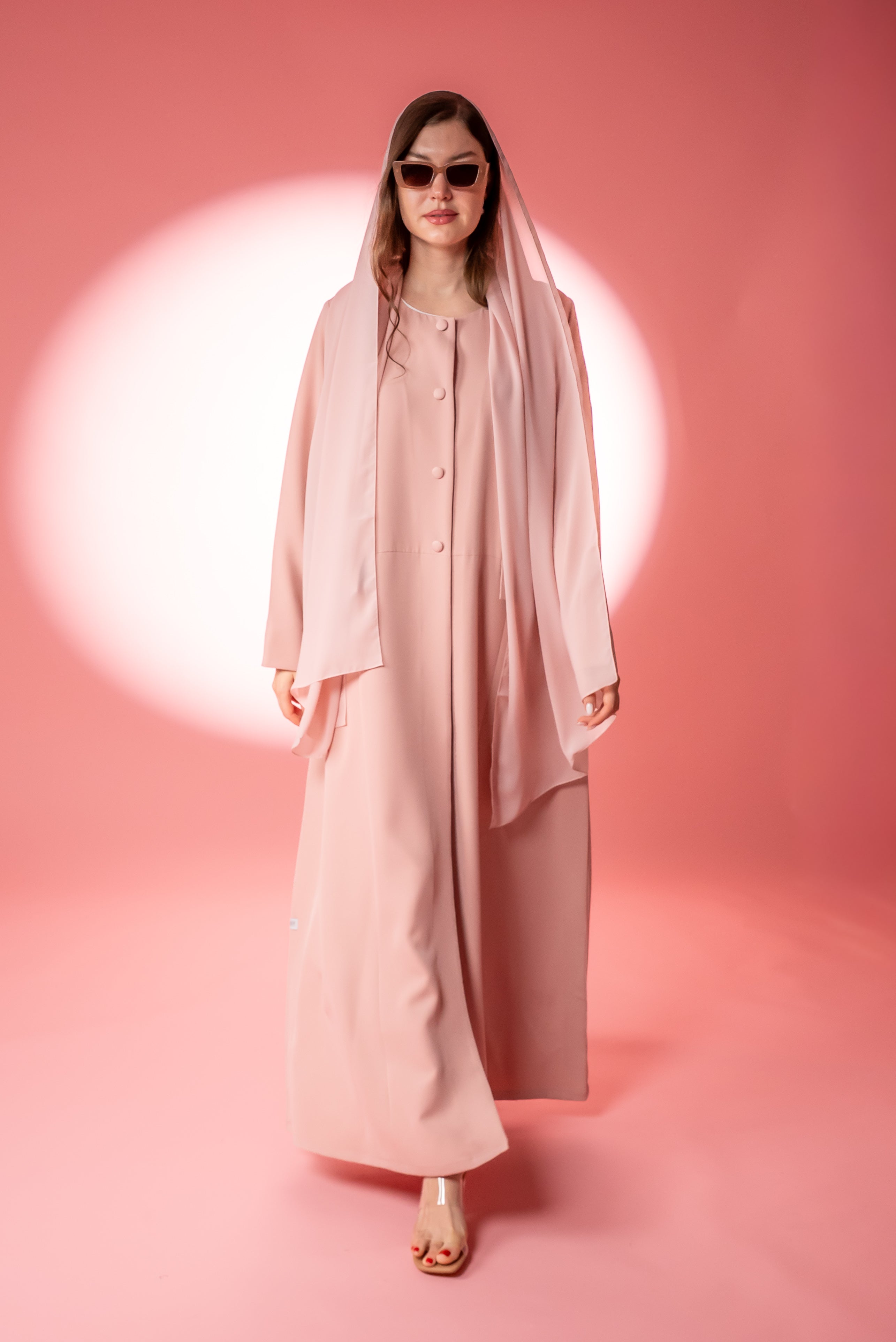 Pink | Round-Neck Set with Bottoms