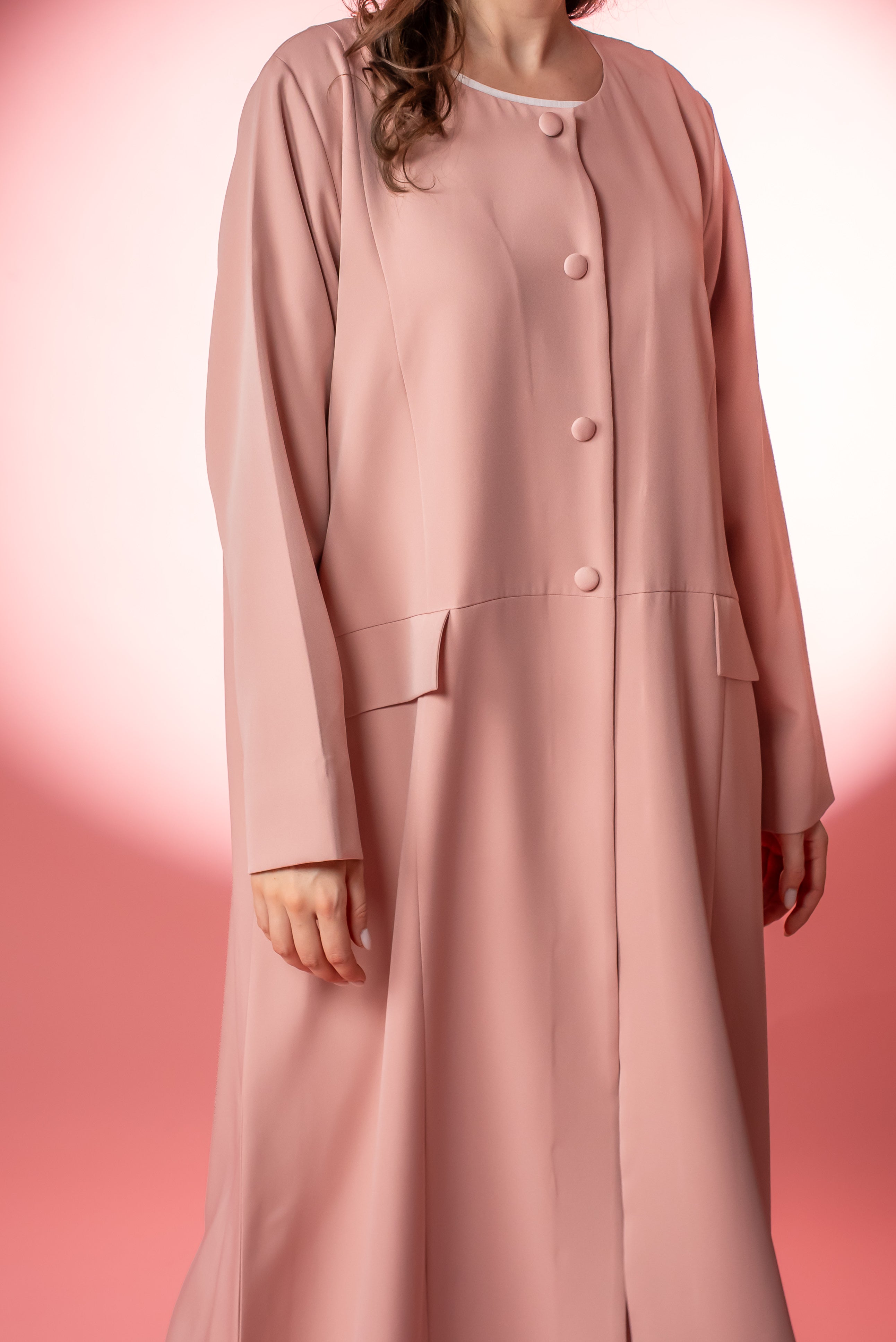 Pink | Round-Neck Set with Bottoms