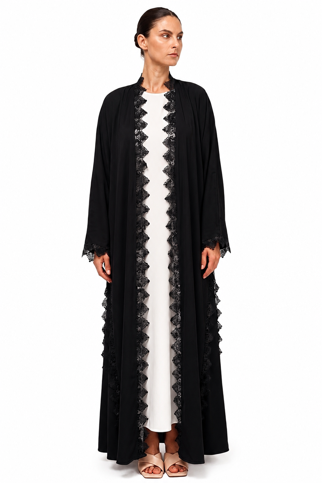 Lace abaya