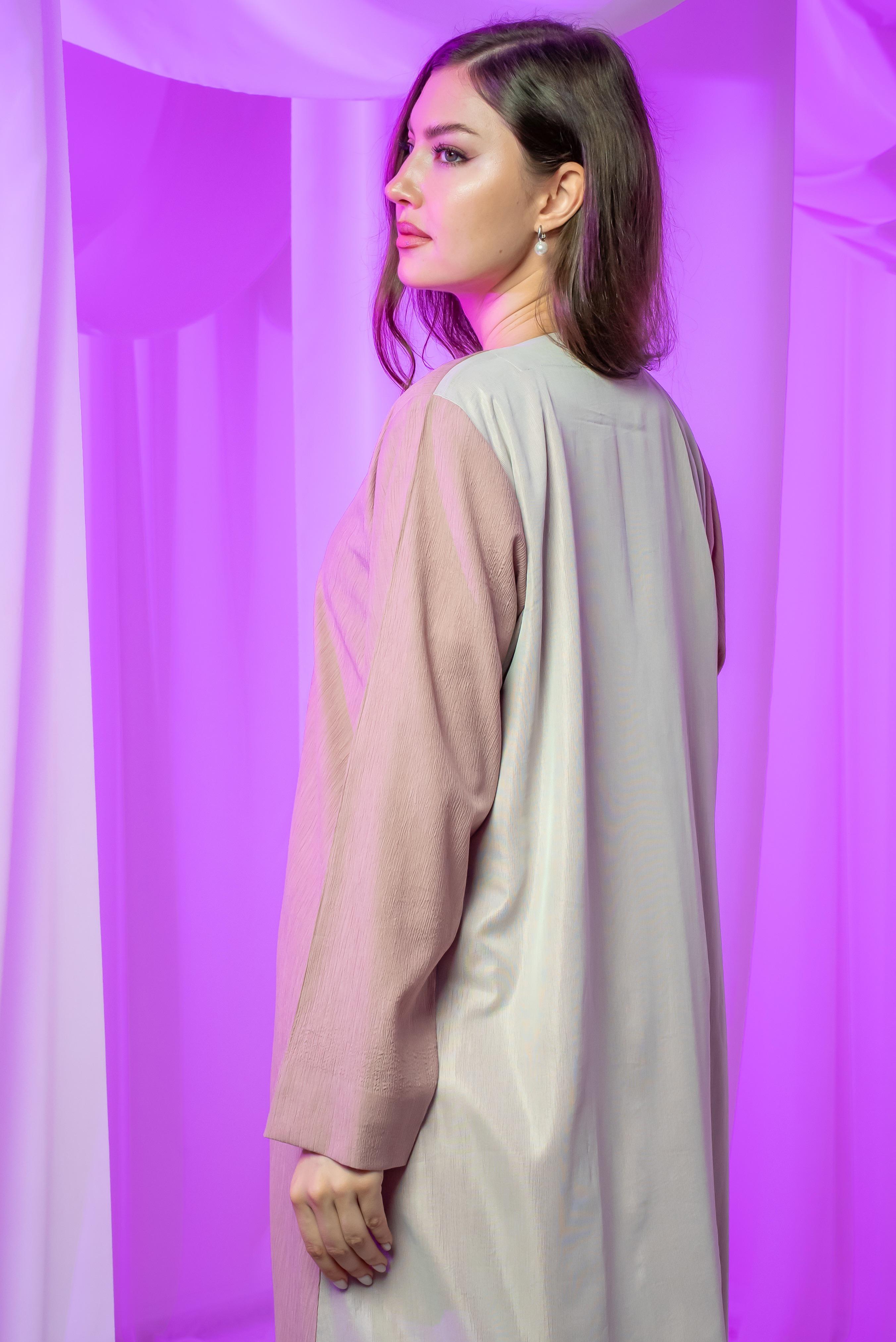 Pink | Two-Tone Blush Abaya