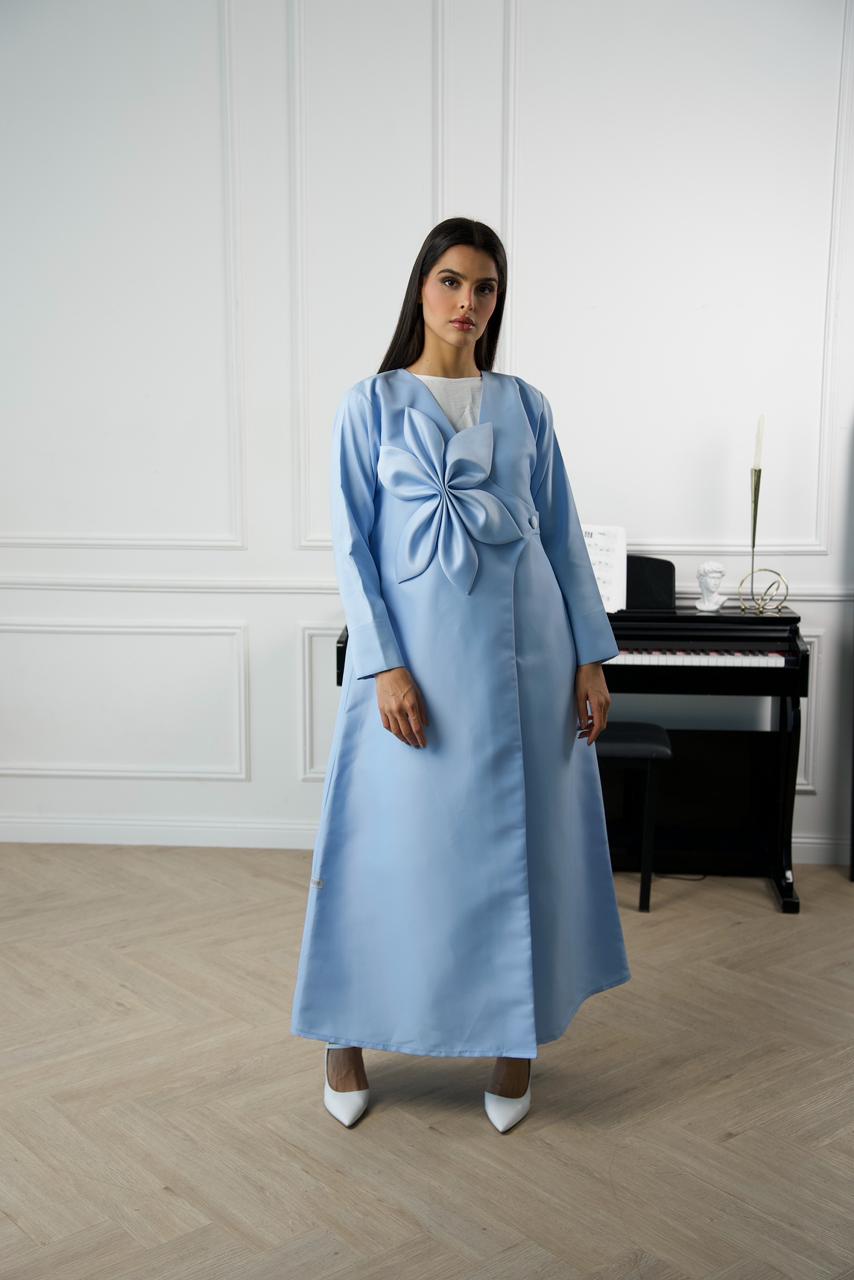 Sky Bloom Abaya